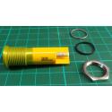 Yellow Indicator, 24 V dc, 14mm Mounting Hole Size, Faston, Solder Lug Termination, IP67, RS PRO