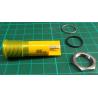 Yellow Indicator, 24 V dc, 14mm Mounting Hole Size, Faston, Solder Lug Termination, IP67, RS PRO