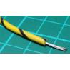19AWG, 0.75mm2, Stranded, PVC, 105deg, Yellow/Black, per meter