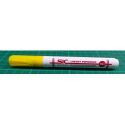 Lakový popisovač nesmazatelný žlutý SIC Marker SM4