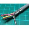 Cable 25 Core, Screened, 30 AWG, 0.05mm2, Stranded, PVC, 80deg, Grey
