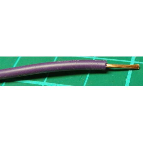 22AWG, 0.5mm2, Stranded, PVC, 105deg, Purple