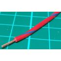 20AWG, 0.5mm2, Stranded, PVC, 105deg, Red (Blue Tracer), per meter