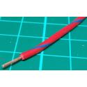 22AWG, 0.5mm2, Stranded, PVC, 105deg, Red (Blue Tracer)