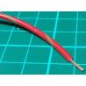 22AWG, 0.5mm2, Stranded, PVC, 105deg, Red (Brown Tracer)