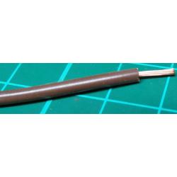 22AWG, 0.5mm2, Stranded, PVC, 105deg, Brown