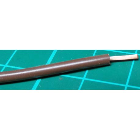 22AWG, 0.5mm2, Stranded, PVC, 105deg, Brown