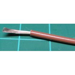 20AWG, 0.75mm2, Stranded, PVC, 105deg, Brown