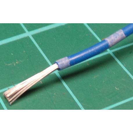 20AWG, 0.75mm2, Stranded, PVC, 105deg, Blue / White