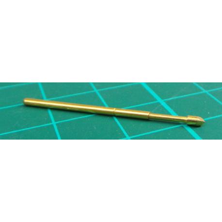 Contact, Connector, Plunger, Spring Probe, 2.54 mm, Concave, 3 A, 38.3 mm, 250 g