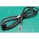 8 Pin Female Header (2.54mm Pitch DIL) to Tinned Wires, Black, 1.2m