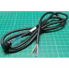 Female Header, 8 Pin, (2.54mm Pitch DIL) to Tinned Wires, Black, 1.15m