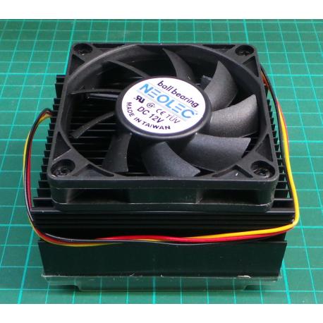 Northstar 478, for 478er socket CPUs, 70x70x15mm fan, Two clips, 32dB (A), 84x62x40mm