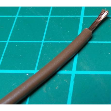 18AWG, 1mm2, Stranded, PVC, 105deg, Brown