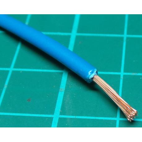 20AWG, 0.75mm2, Stranded, PVC, 105deg, Blue