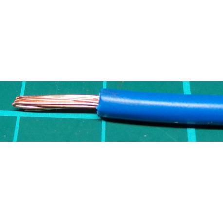 16AWG, 1.5mm2, Stranded, PVC, 105deg, Blue