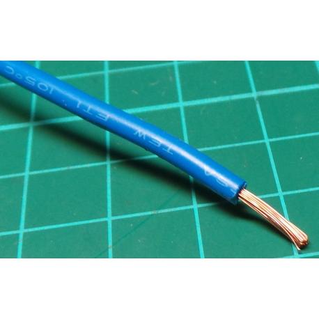 18AWG, 1mm2, Stranded, PVC, 105deg, Blue