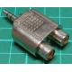 3.5mm Stereo Jack Plug to 2 x RCA Socket, Adaptor