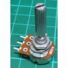 Potentiometer, 100K, Log, THT, 6x20mm Shaft