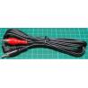 2.5mm Stereo Jack to 2xRCA, 2m