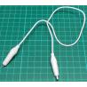 Croc Clip to Croc Clip, White, 50cm