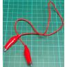 Croc Clip to Croc Clip, Red, 50cm