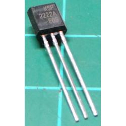 2N2222, NPN Transistor, 75V, 800mA, 500mW