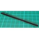 HDR 40 Pin SIL Header, Male, 2.54mm Pitch