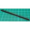 40 Pin SIL Header, Male, 2.54mm Pitch