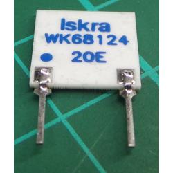 WK68124 20R/E - přesný metalizovaný destičkový odpor 0,1%