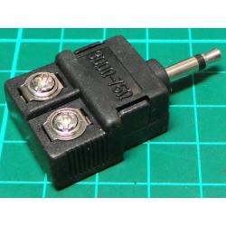 6.3mm mono plug to 2 x 6.3mm sockets, Jack Adaptor, Mono