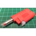 Banana Plug, 4mm, Stackable, Red