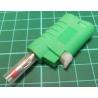 Banana Plug, 4mm, Stackable, Green