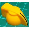 Knob, for 6mm knurled shaft, Yellow, Style 3