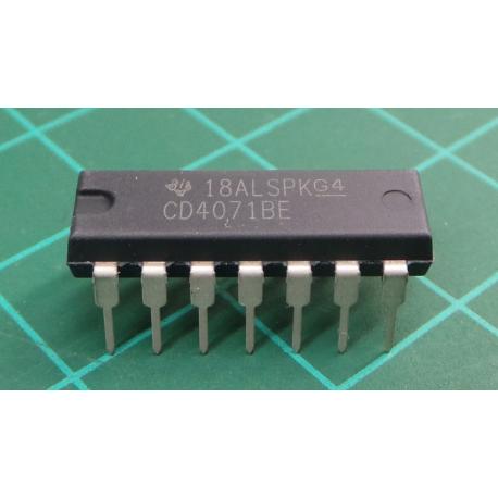 4071, CD4071BE, 4 x 2 input OR Gate