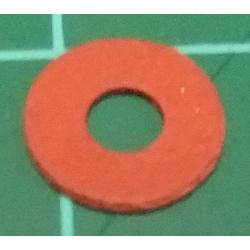 M3 Washer, Fibre, Red