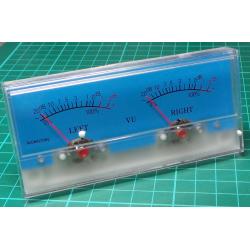 Panel Meter, Analogue, VU (-20 to 3db), 40x40mm