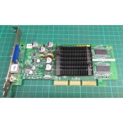 USED, AGP, GeForce FX5200, 128MB, Connector:- VGA, S-Video, Composite Out