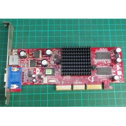 USED, AGP, Geforce FX5200, 128MB, Connector:- S-Video, VGA