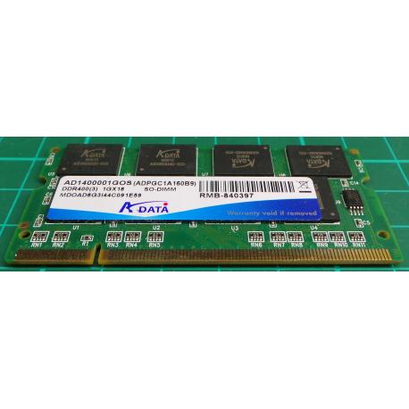 USED, sodimm, 1GB, DDR-400, PC3200