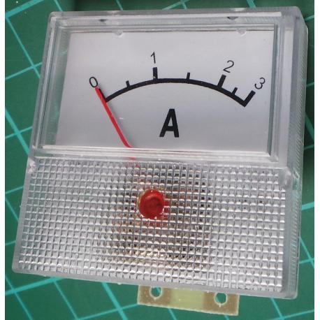 Panel Meter, Analogue, 0-10A, 40x40mm