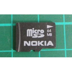 USED, Micro SD, 64MB, Class 4