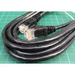 3m, CAT5e UTP Patch Cable, A3L791b03M-BLKS, Snagless