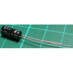 Capacitor, 220nF, 63V, Electrolytic