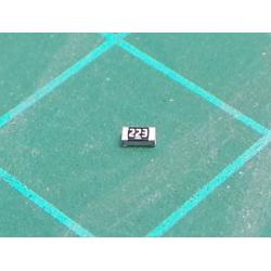SMD Chip Resistor, 22 kohm, ± 1%, 100 mW, 0603 [1608 Metric], Thick Film, General Purpose, Farnell 923-8646