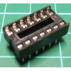 IC DIL Socket, 14 Pin, Stamped Contacts