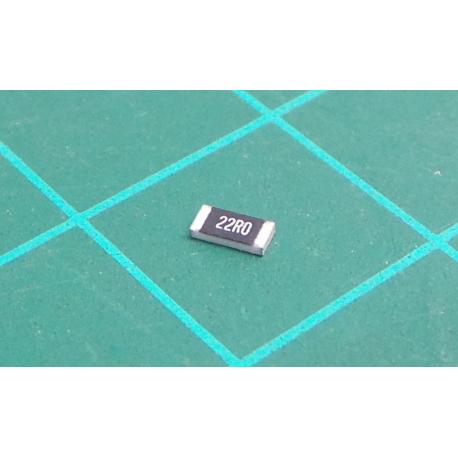 SMD Chip Resistor, 22 ohm, ± 1%, 500 mW, 1206 [3216 Metric], Thick Film, High Power, Farnell- 157-6607