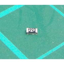 SMD Chip Resistor, 22 kohm, ± 1%, 100 mW, 0603 [1608 Metric], Thick Film, General Purpose, Farnell - 923-8646