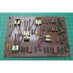 Used, retro PCB for component reclaim, Germanium Transistors