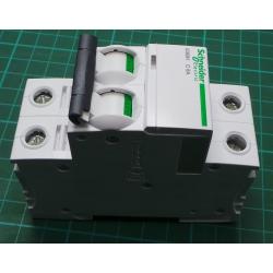 Thermal Magnetic Circuit Breaker, iC60H, 6 A, 2 Pole, 133 VDC, 440 VAC, DIN Rail, Farnell - 245-2110
